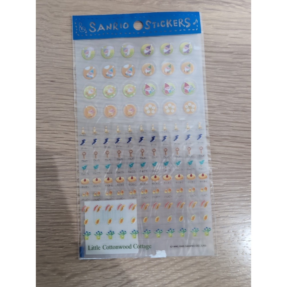 VTG Sanrio PlannerStickers Little Cottonwood Cottage Japan Sealed Rare 1990 1995